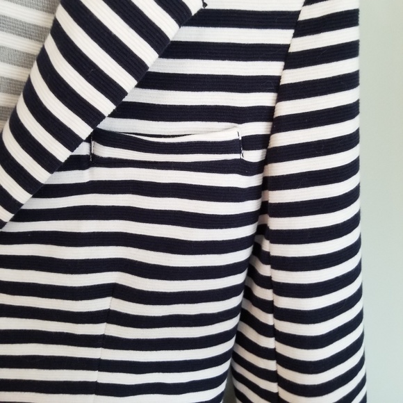 Merona Navy Striped Blazer, size small - Picture 3 of 8